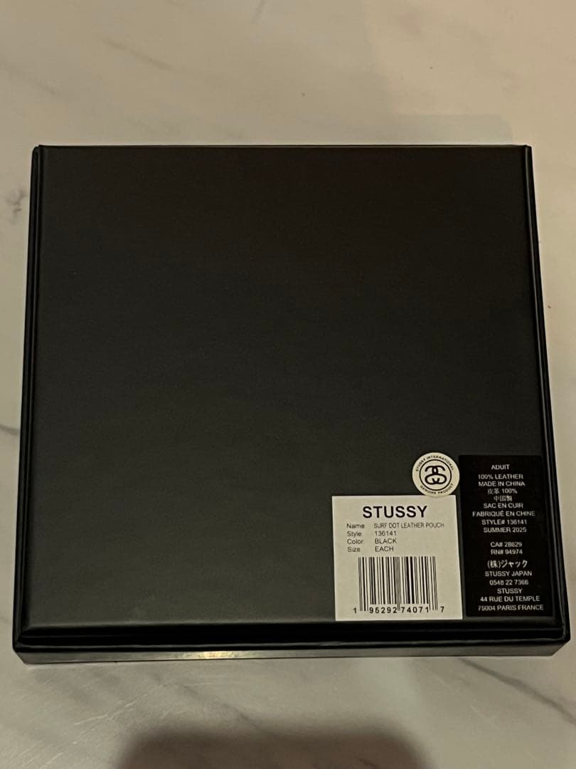 Stussy SURF DOT LEATHER POUCH ポーチ　ケース