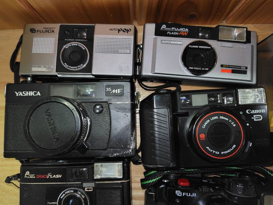 Nikon、Fujifilm、CANONコンパクトフィルムカメラ11台セットA