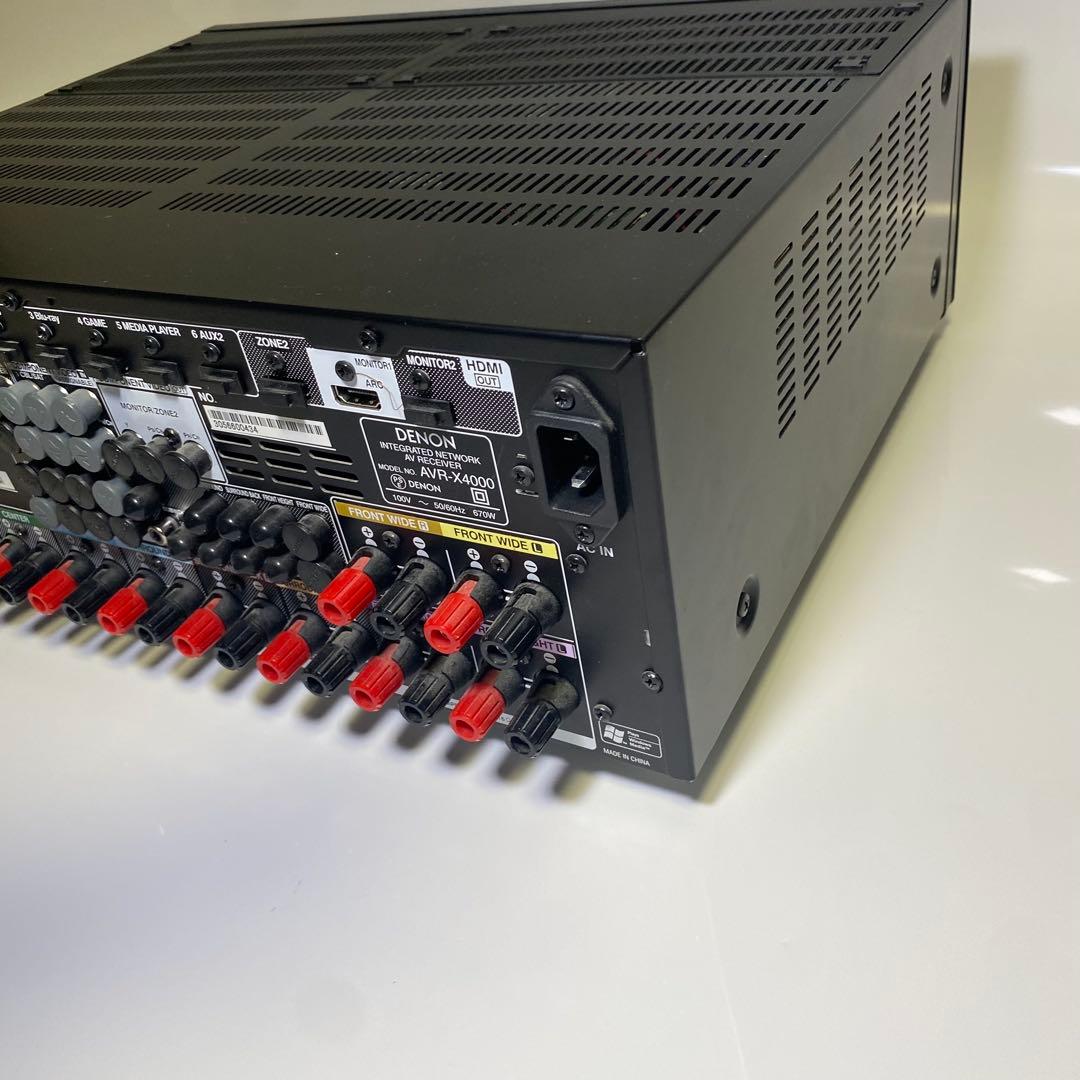 【極美品】DENON デノン AVR-X4000 AVアンプ サラウンドレシーバ