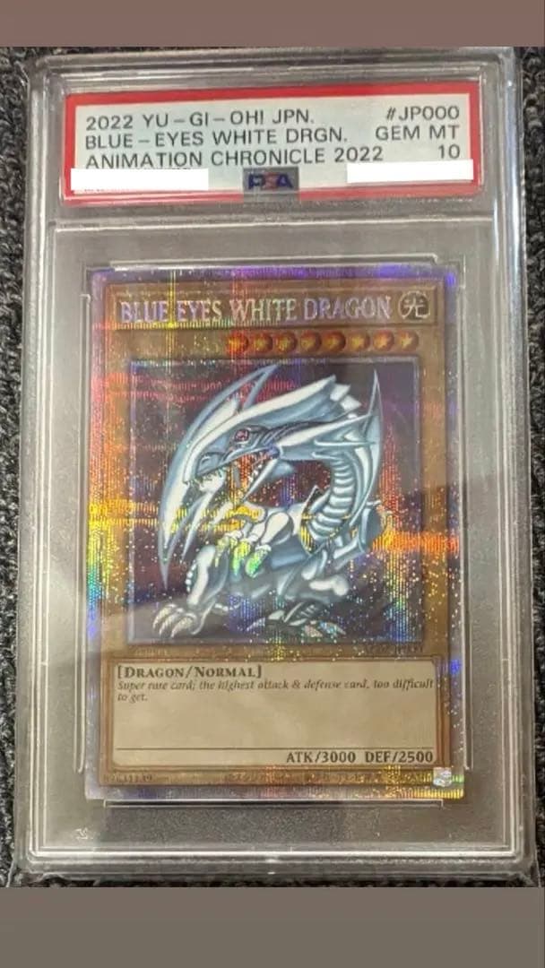 遊戯王OCG PSA10 青眼の白龍 英語表記 アニメーションクロニクル2022