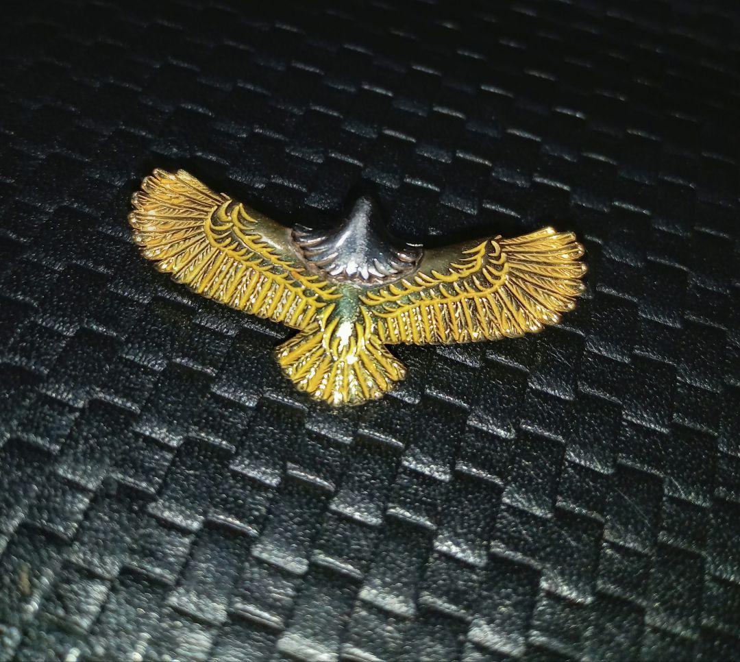 ウイングロック　全金プラチナヘッドイーグル3S　k18　ネックレス