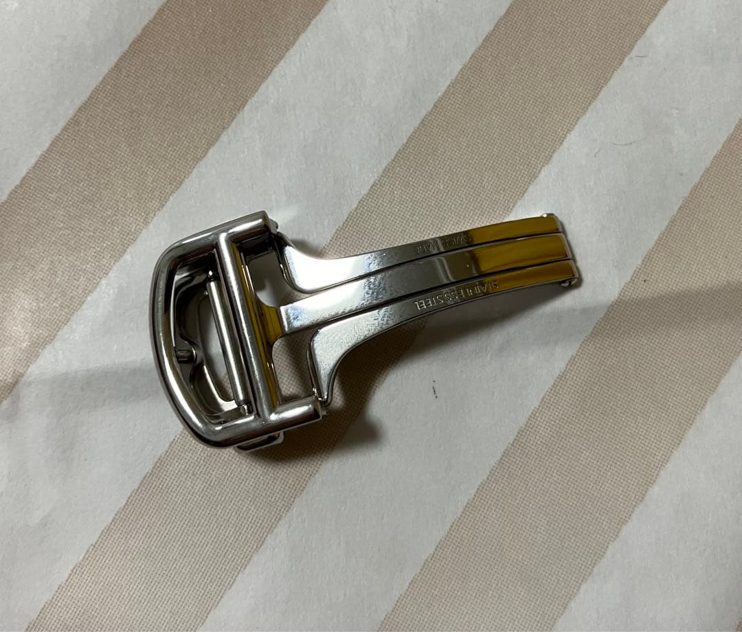 カルティエ純正dバックル（スチール）MXE0F2TP デュモンLM・サントスMM