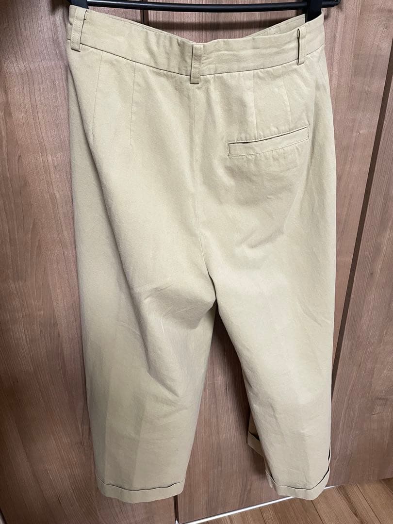 ＜6(ROKU)＞コットンチノワイドパンツ