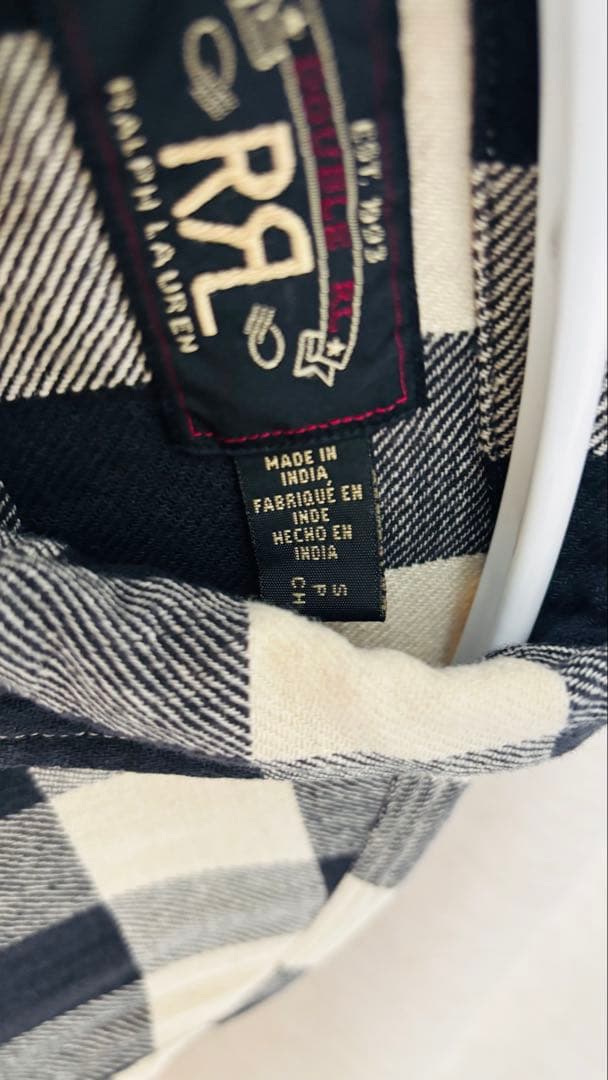 【週末特価、本日限定】RRL バッファロー チェック ツイル ワークシャツ