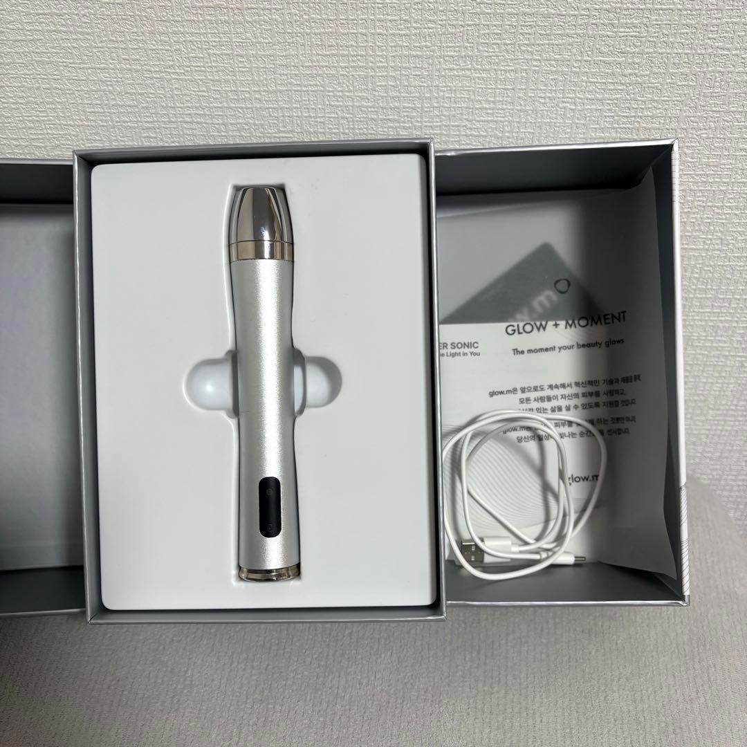 【美品/動作確認済】Glow.M Booster Sonic 美顔器 ほぼ未使用