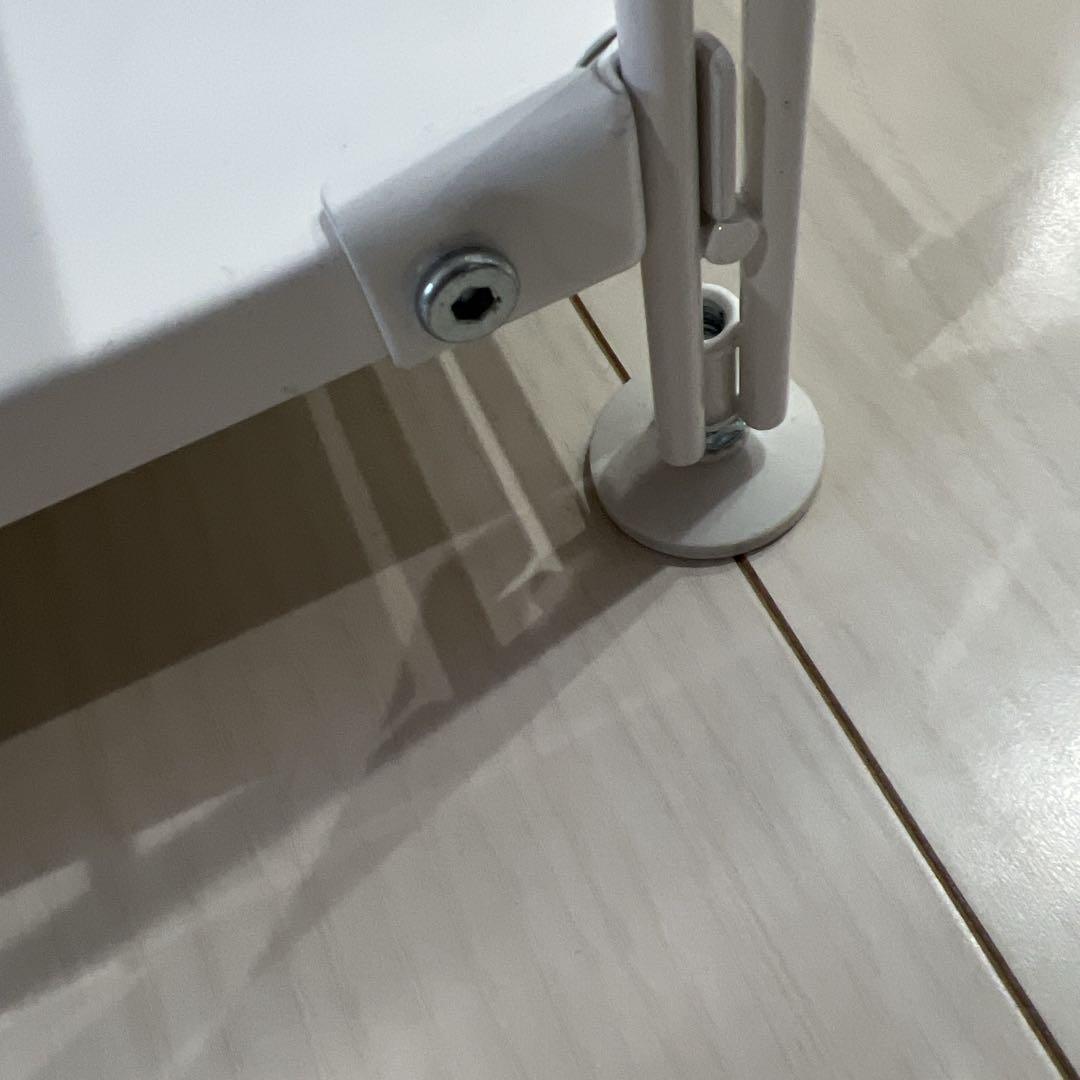 美品　無印良品　スチールユニットシェルフ　小　ホワイト(ライトグレー) ラック