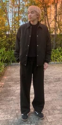 BEAUTY&YOUTH ADSダウン コーチジャケット 黒 ブラック M