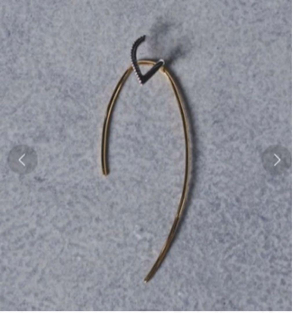 新品保証書付　マリアブラック　純金　ダイヤ　ピアス