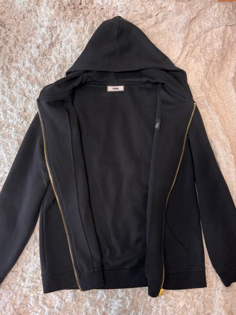 美品BALR ボーラー　パーカー　ゴールドジップ　ブラック　大きいサイズ　L
