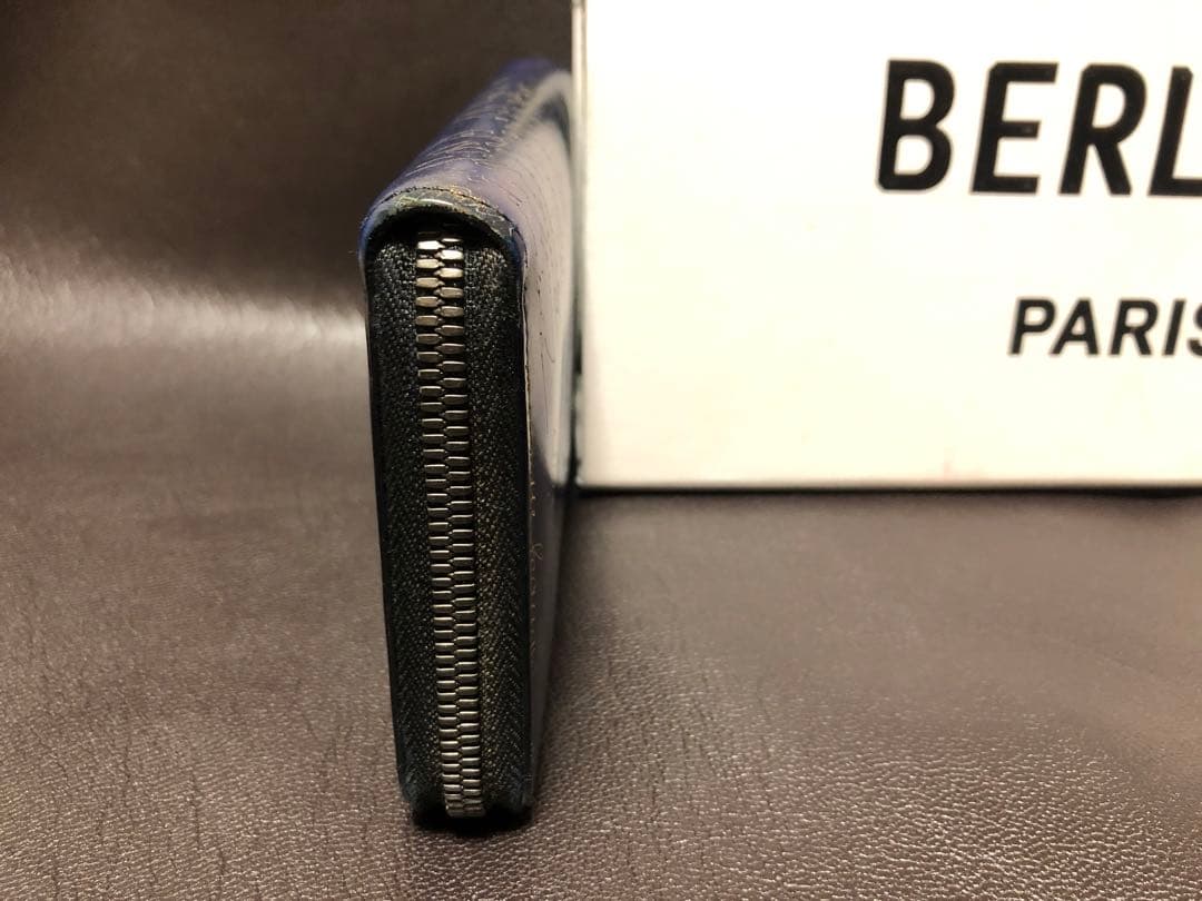 ☆美品☆ベルルッティ イタウバ　長財布　ダークブルー　　ゴールデンパティーヌ