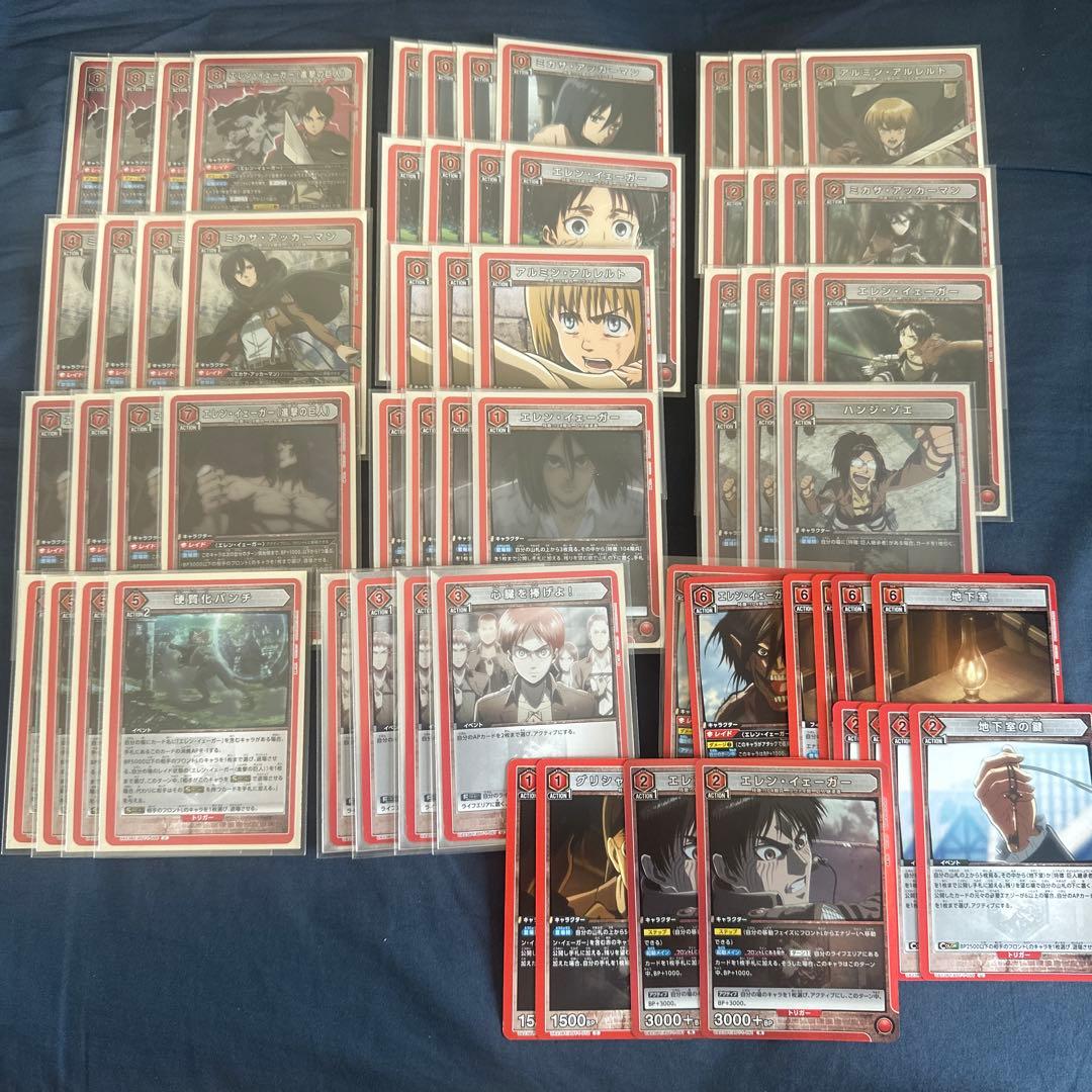 進撃の巨人　赤　デッキ　おまけ付き