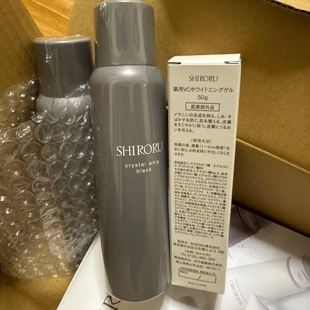 SHIRORU crystal whip black 6本セット➕ゲル付き