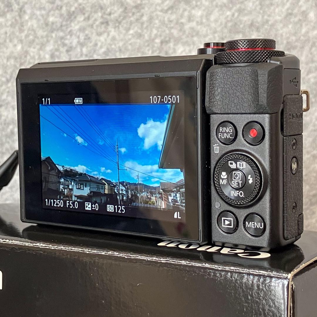 珠玉のCanonコンパクトデジタルカメラ PowerShot G7X MkⅡ