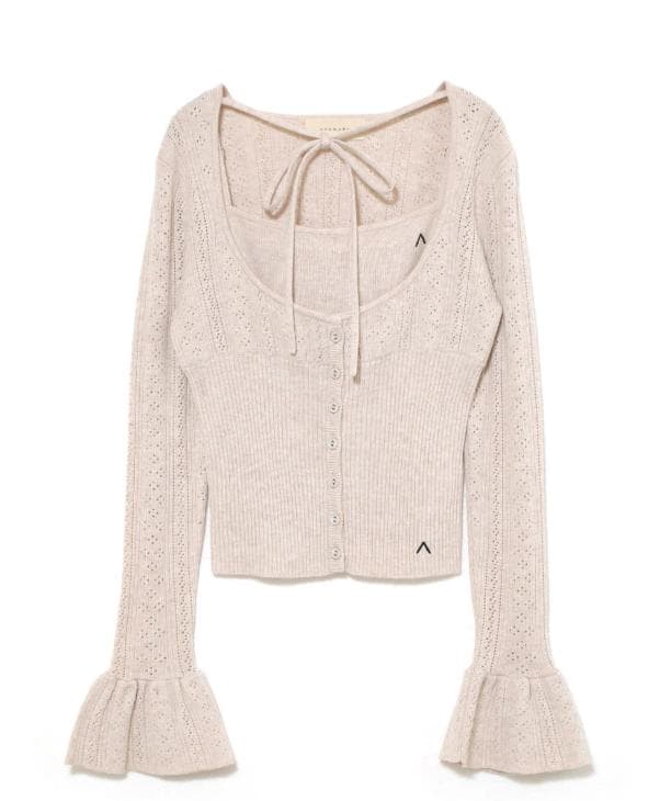 トップス Raelynn knit tops ANDMARY beige