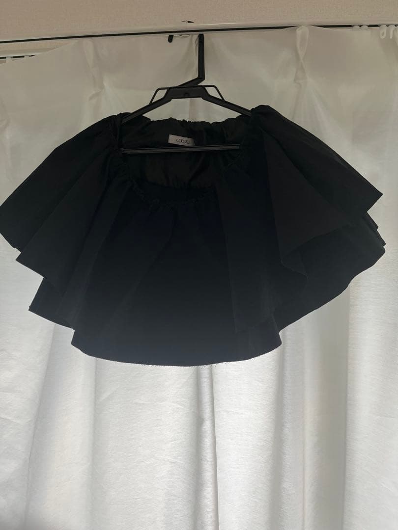 coudre クードル　プラスペプラム　ブラック