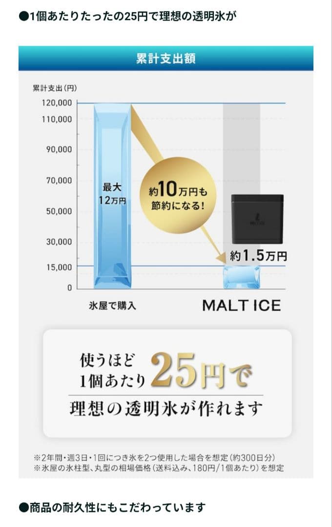【新品・未使用】MALT ICE プレミアムアイスモールド丸型　保存バック2個付