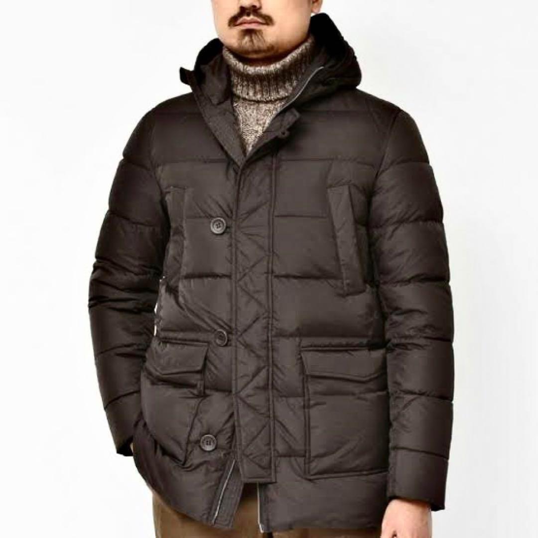 【高級⭐️軽量⭐️定価15万】Henro n-3b ダウンジャケット　ヘルノ　カーキ