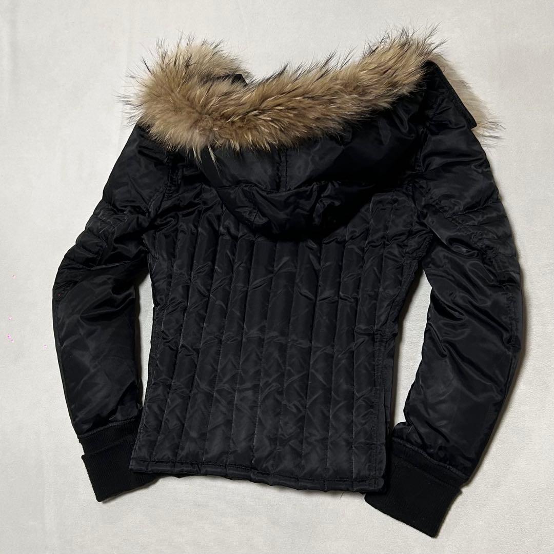 00s NO ID ダウンジャケット ファー ダブルジップ お兄系 Tech