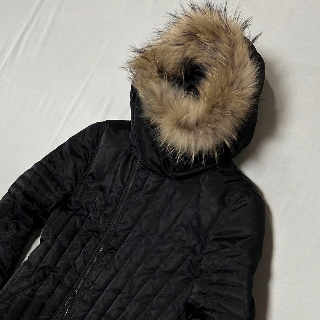 00s NO ID ダウンジャケット ファー ダブルジップ お兄系 Tech