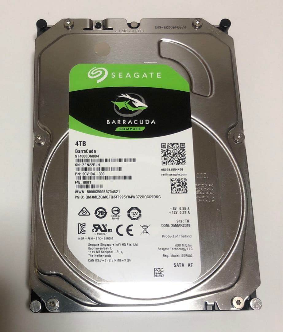 Seagate Barracuda 4TB 内蔵型HDD