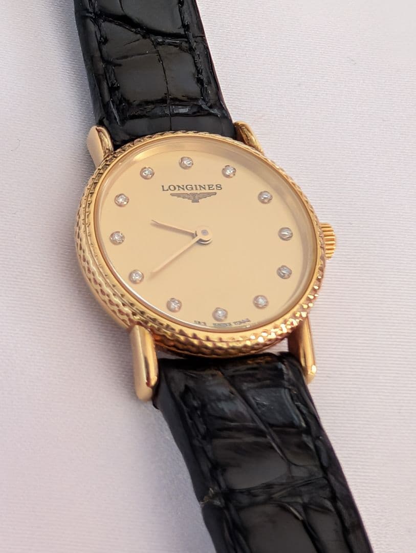 美品 LONGINES K18 レディース腕時計／稼働