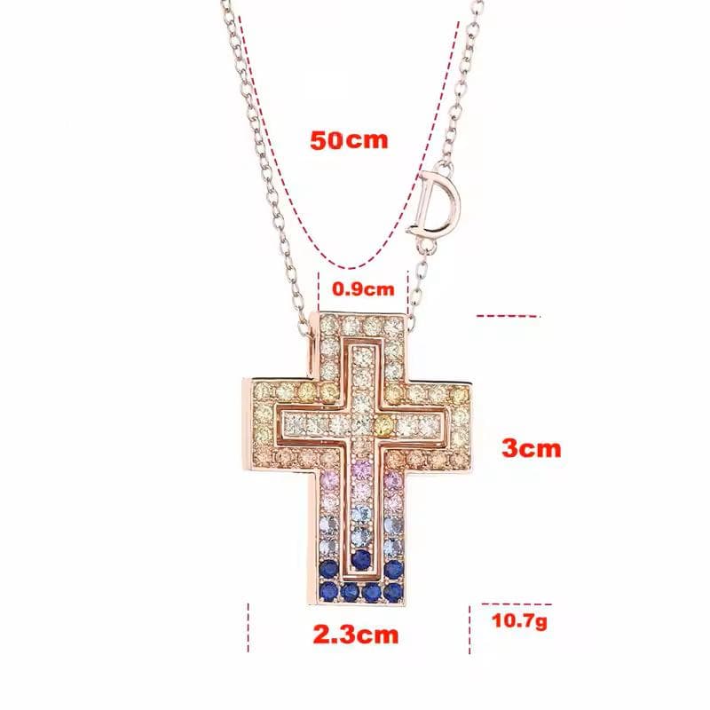 クロスネックレスRGグラデ ５０※DAMIANI ダミアーニ ベルエポック風