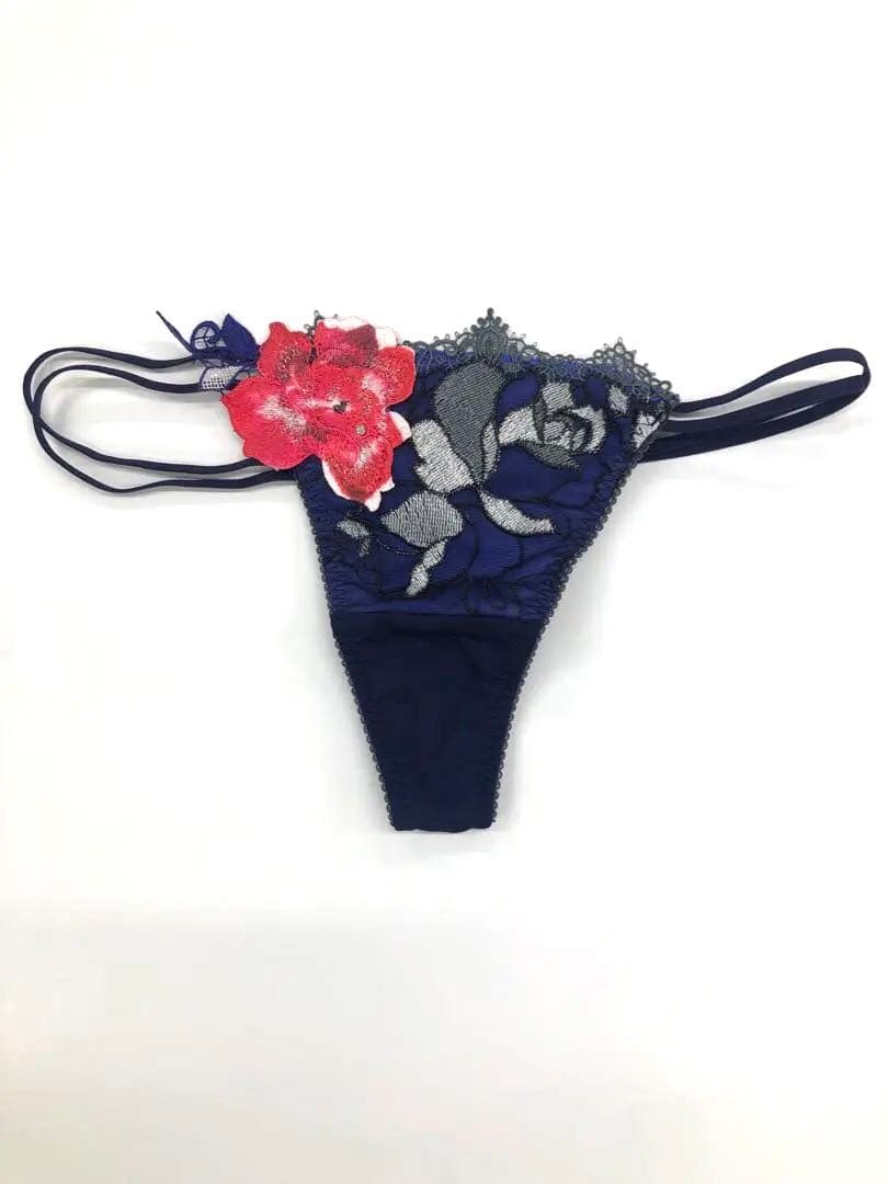 己葉さん専用　サルート56G ブラジャーショーツセット D80 ネイビー3点