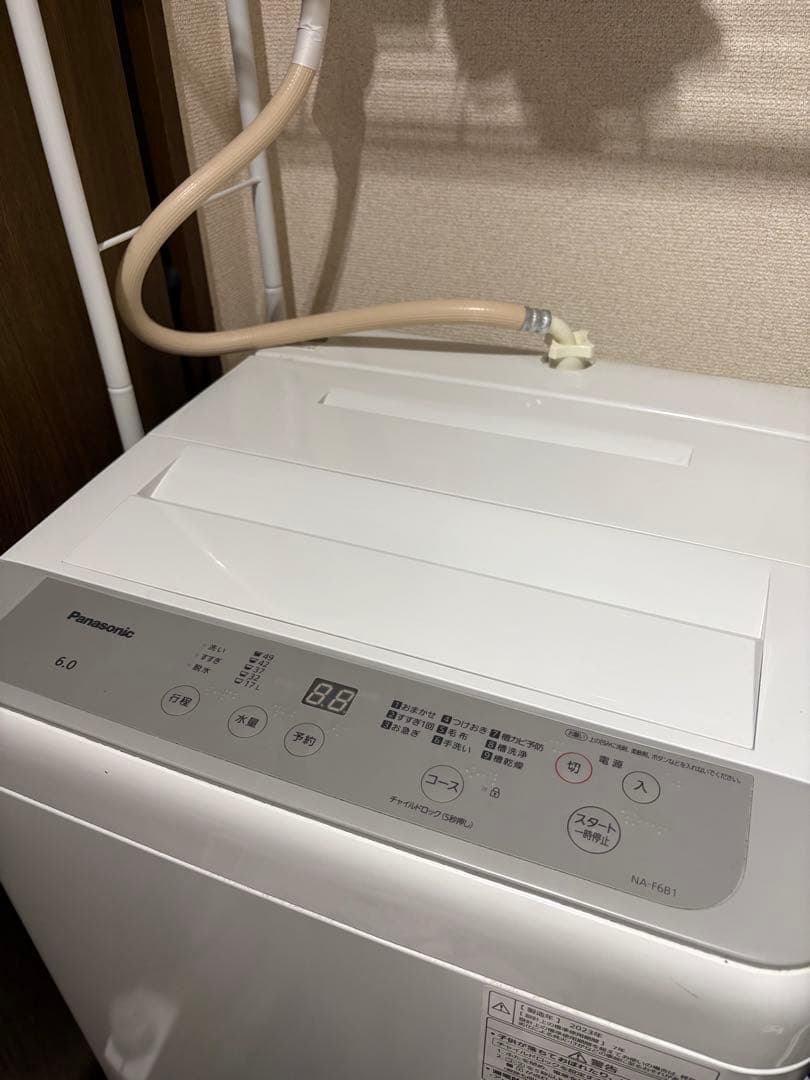 Panasonic 全自動縦型洗濯機 本体 NA-F6B1-H 完全動作品
