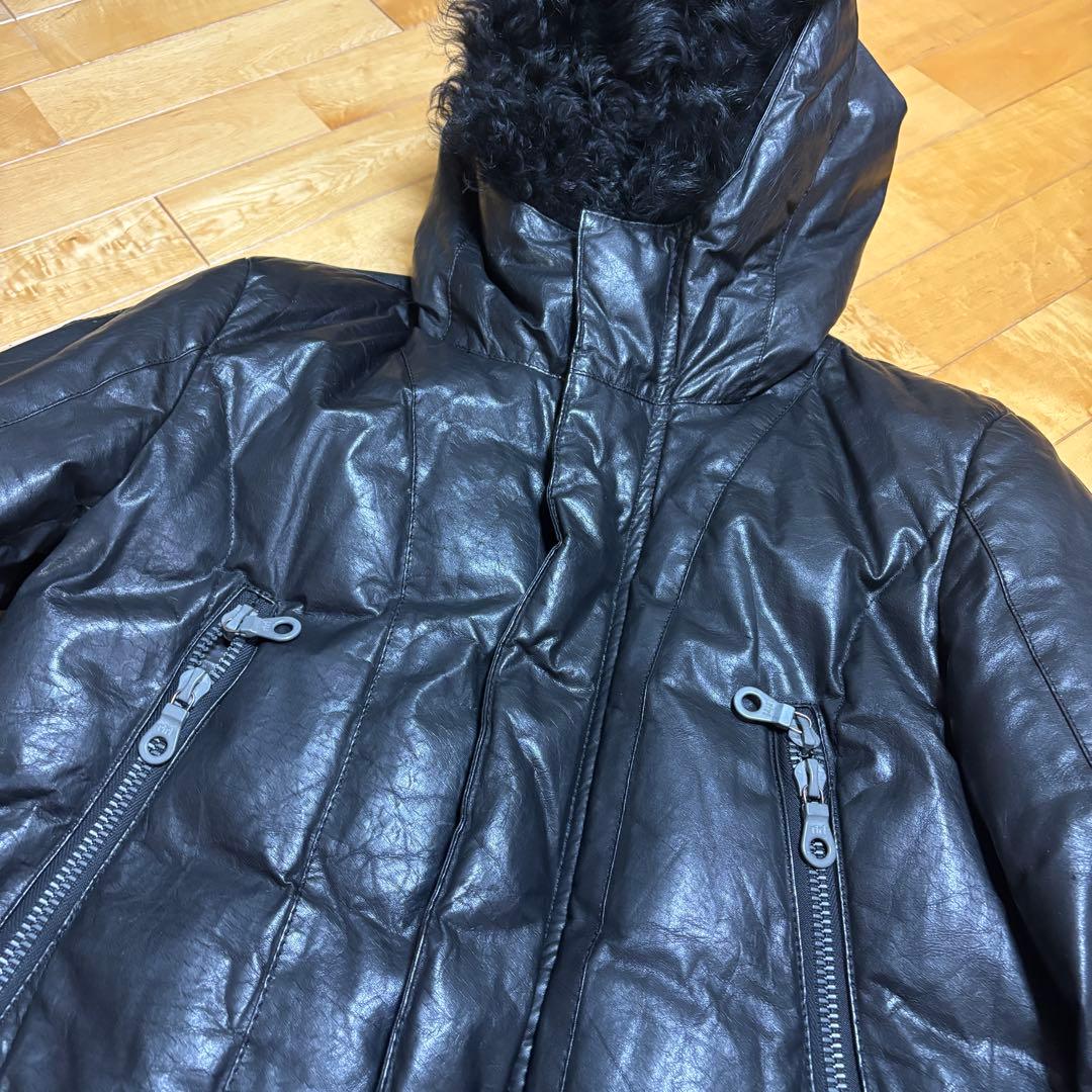 L*a様 美品　BACKLASHステアレザーダウンコート　バックラッシュ