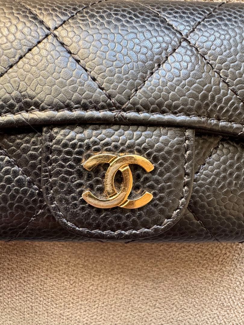 CHANEL マトラッセキーケース キャビアスキン6連