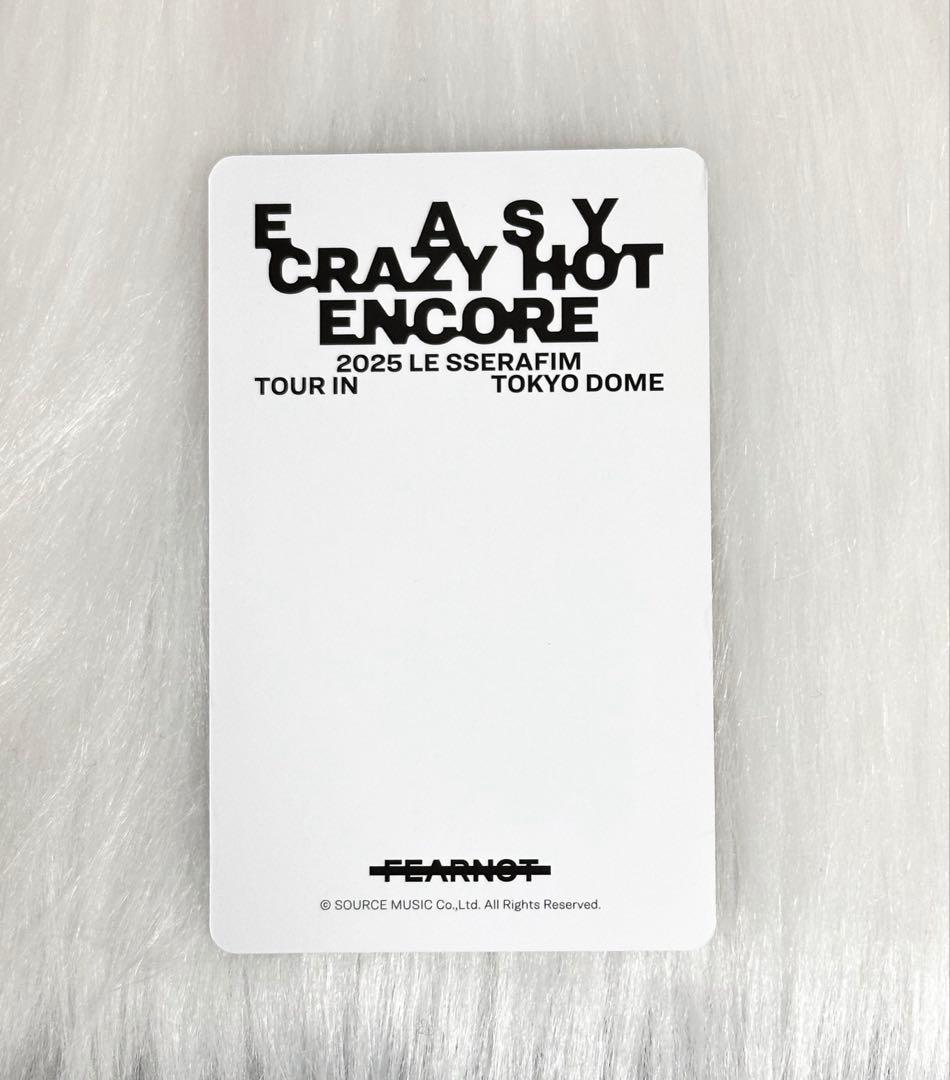 LE SSERAFIM 東京ドーム FC 新規入会 限定 トレカ ウンチェ