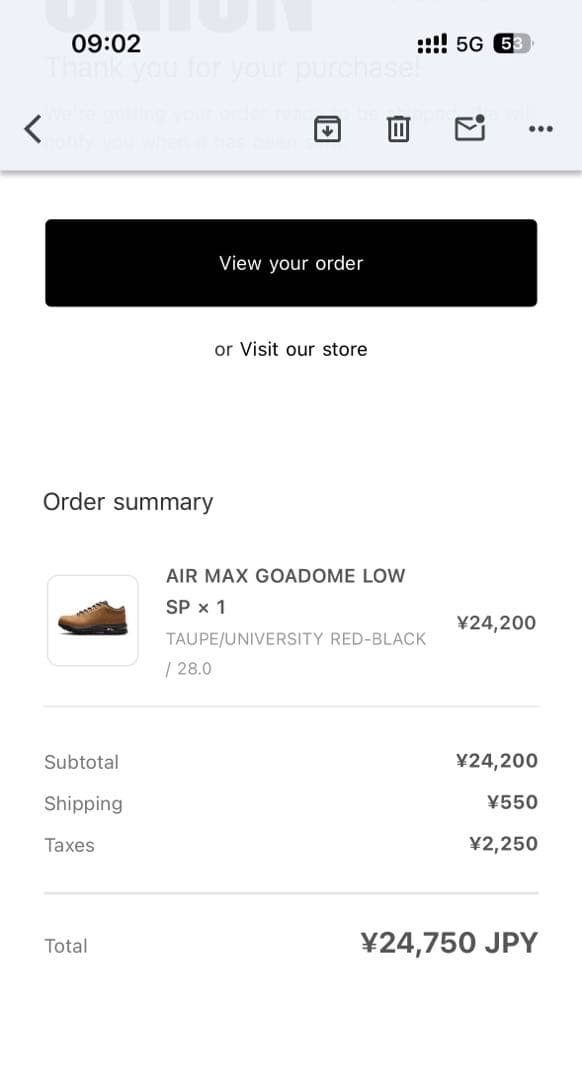 靴 Nike Air Max Goadome Low SP \"Taupe