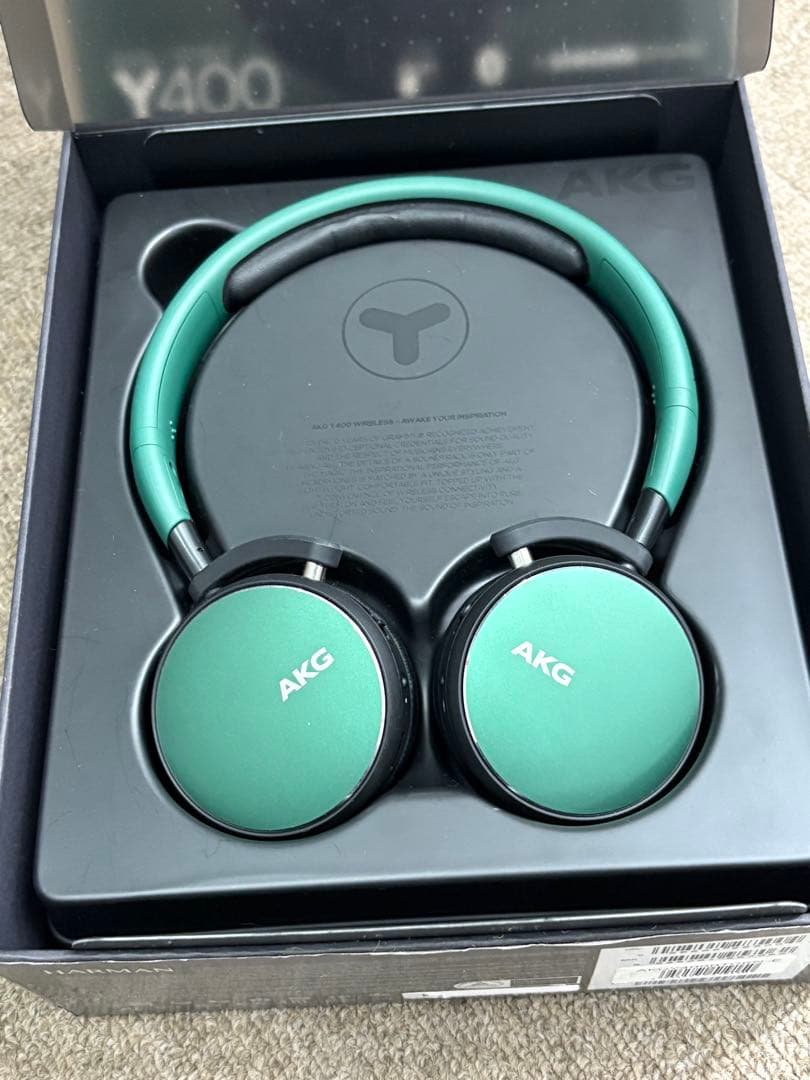 【美品】AKG アーカーゲー Y400BT グリーン AKGY400BTGRN
