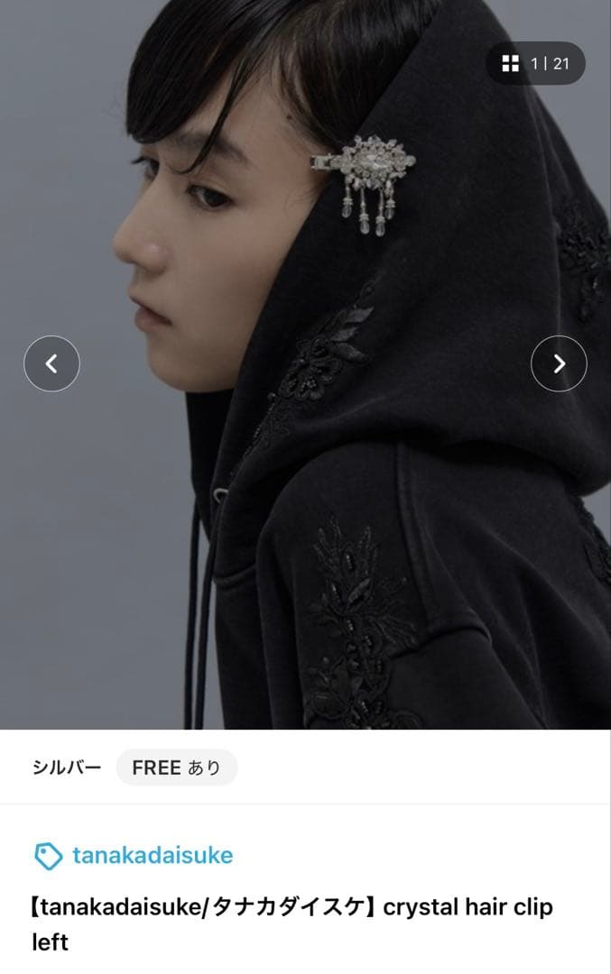 Tanaka Daisuke クリスタルヘアピン