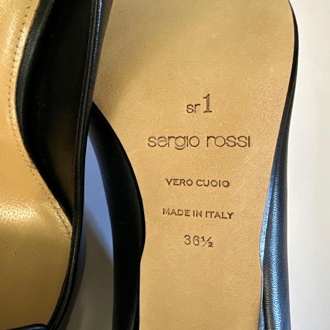 sergio rossi ブラック ハイヒール 36.5