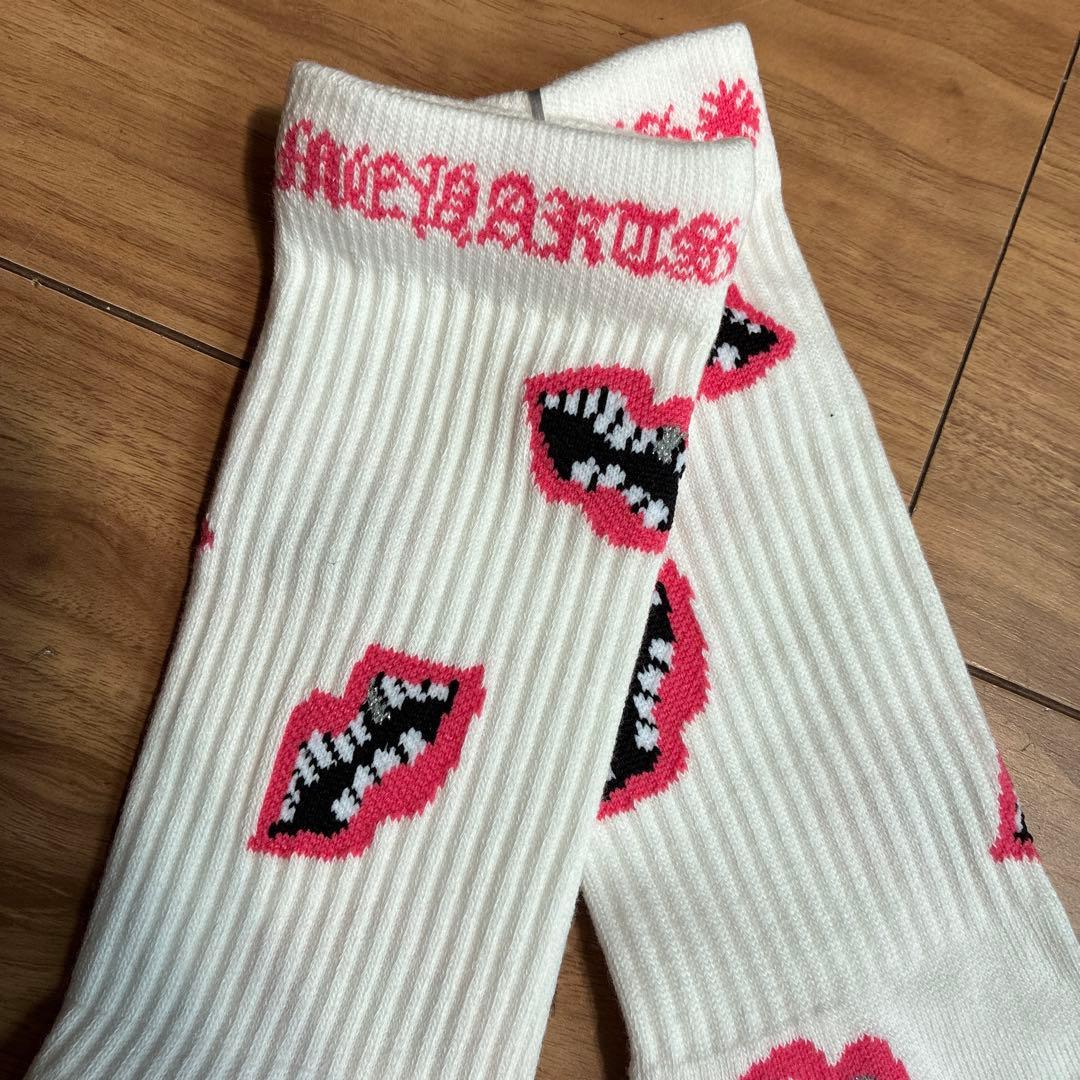 クロムハーツ　未使用　ソックス　白ピンク