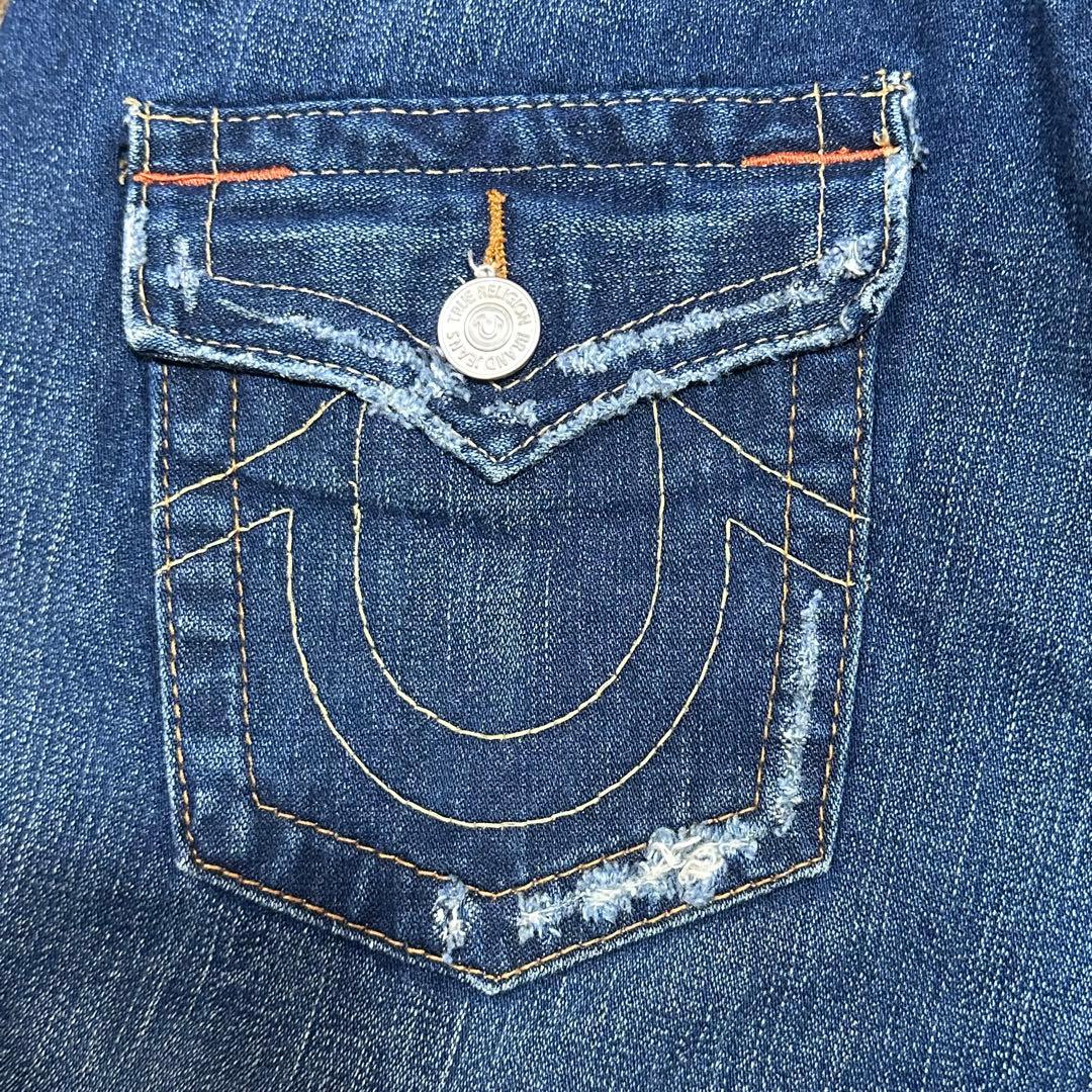 TRUE RELIGION JOEY 刺繍 デニム Y2K フレア
