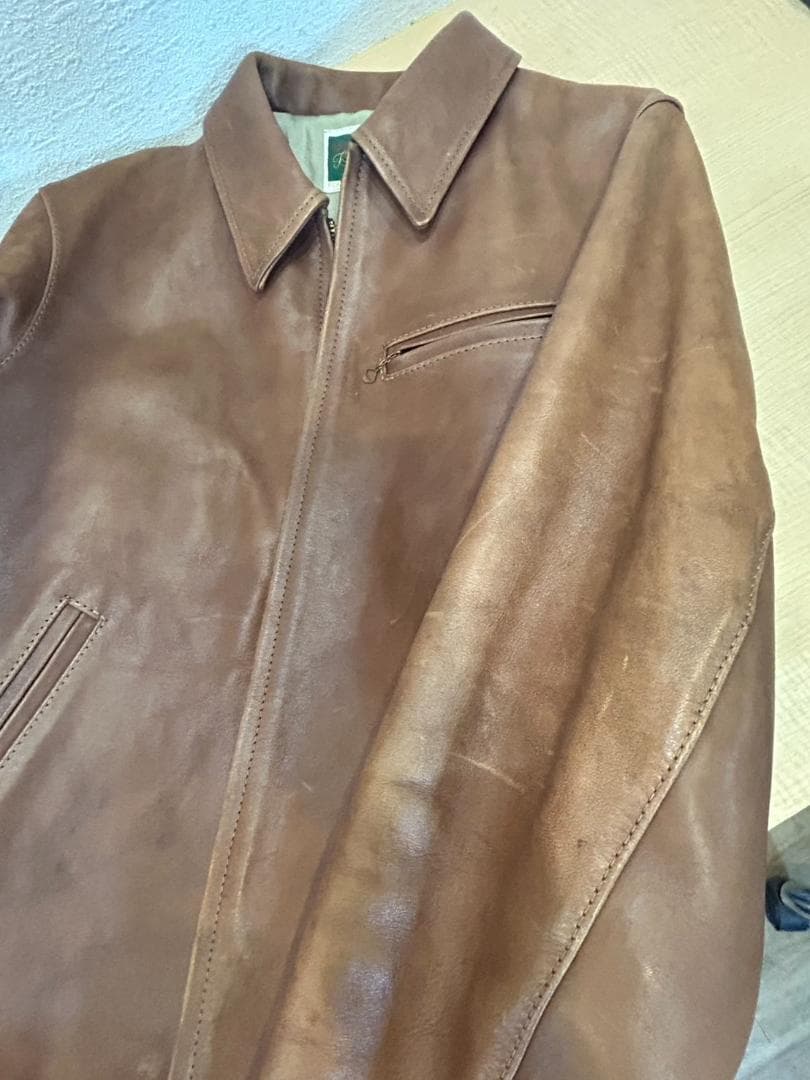 【Flat Head】フラットヘッド 馬革 シングルライダース 42 日本製