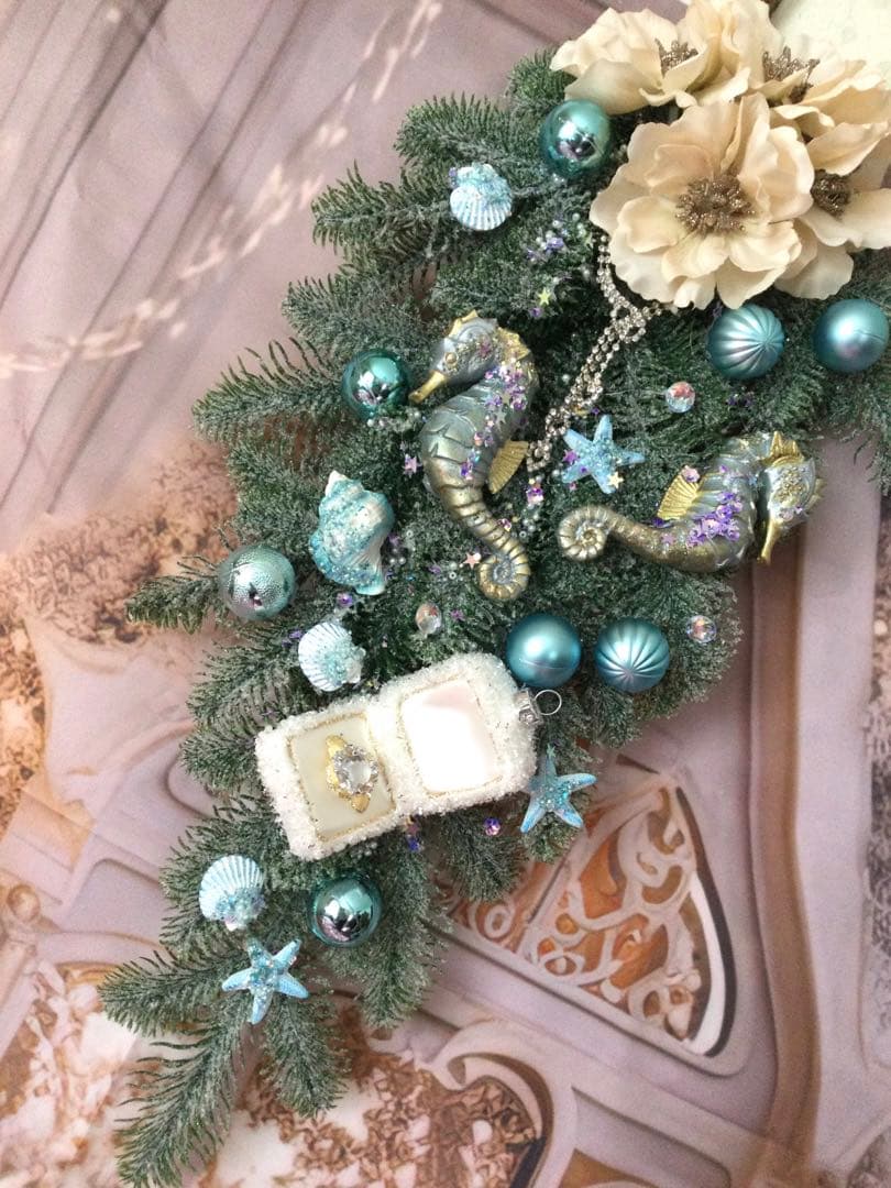 クリスマスリース　スワッグ　Willyoumarryme？