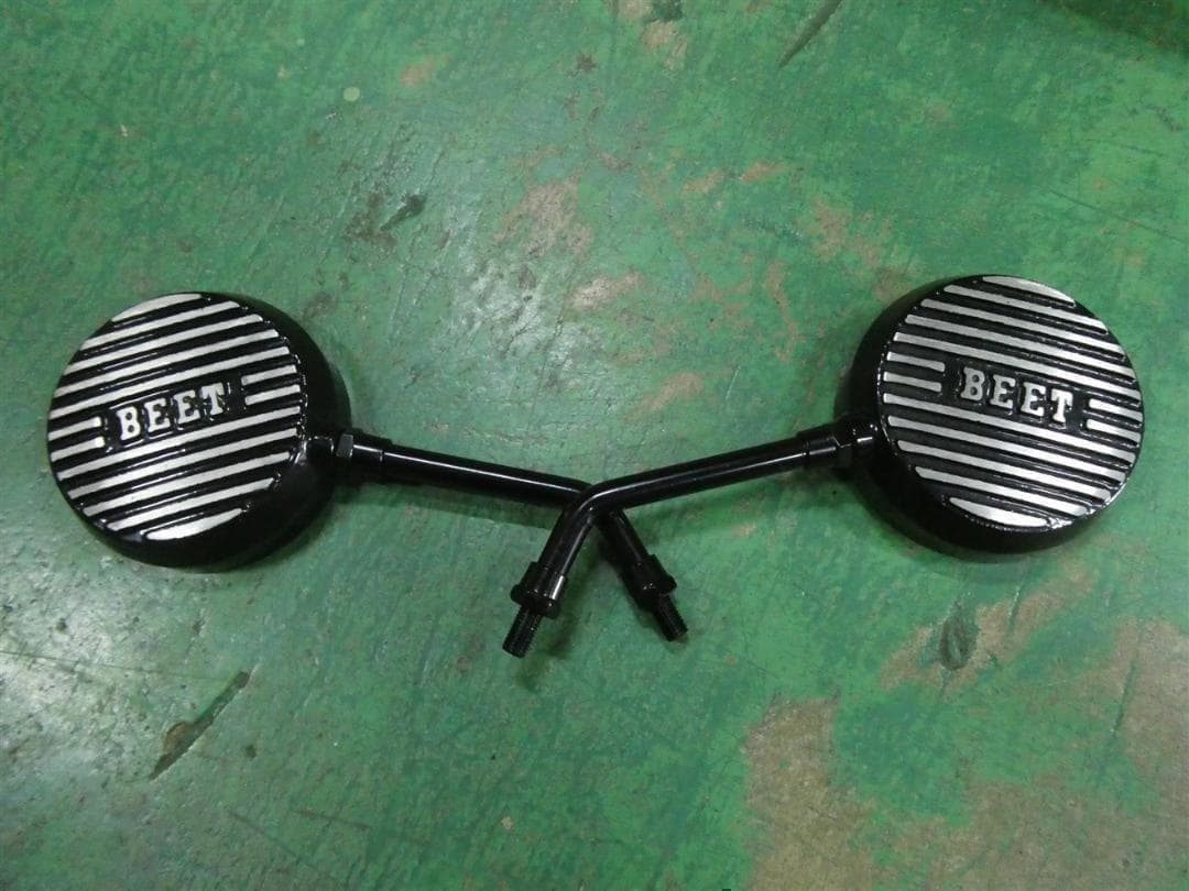 ロゴ有　アルフィンミラー　ロング　汎用　10mm BEET　キジマ