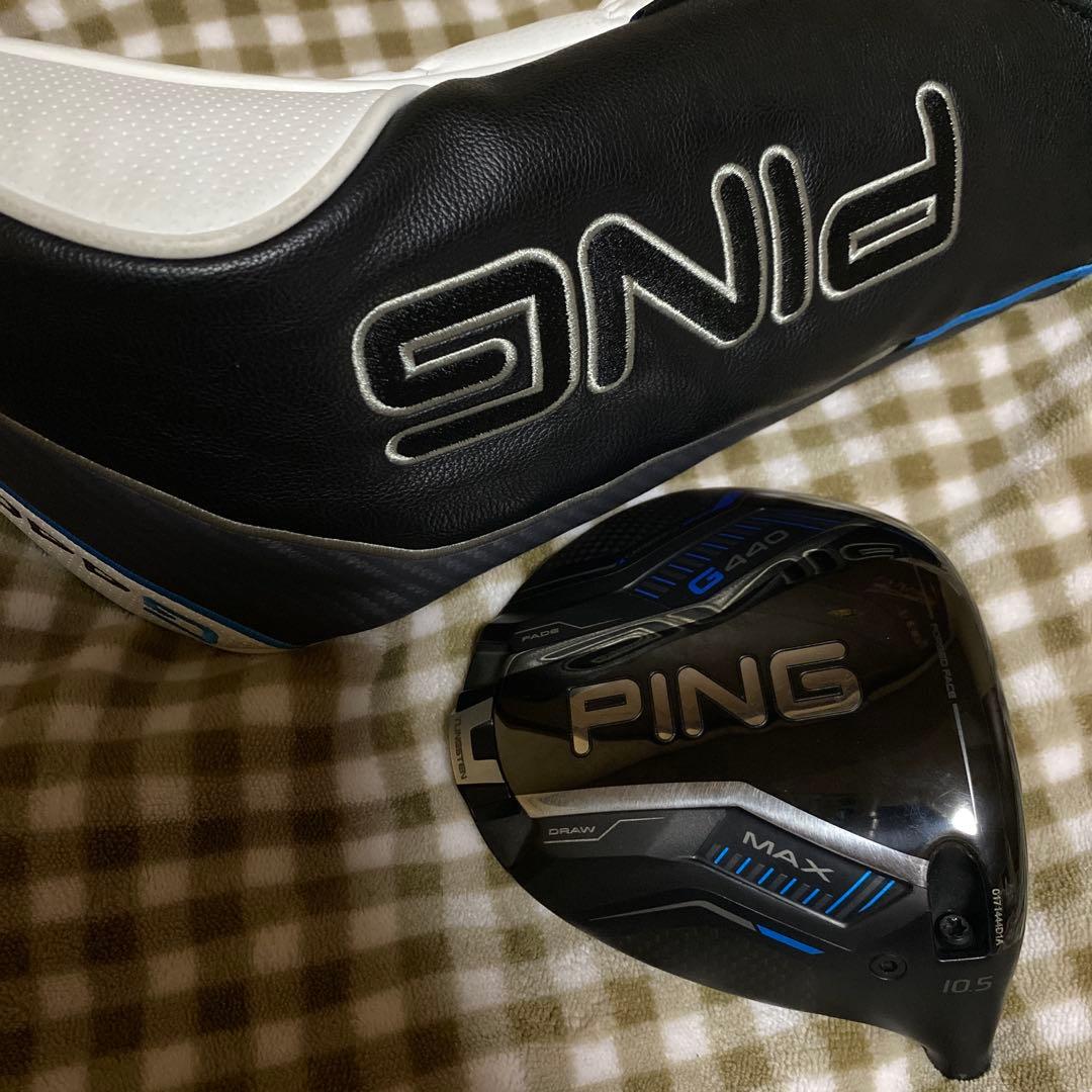 PING G440 MAX 10.5°ドライバー、ヘッドカバー付き。