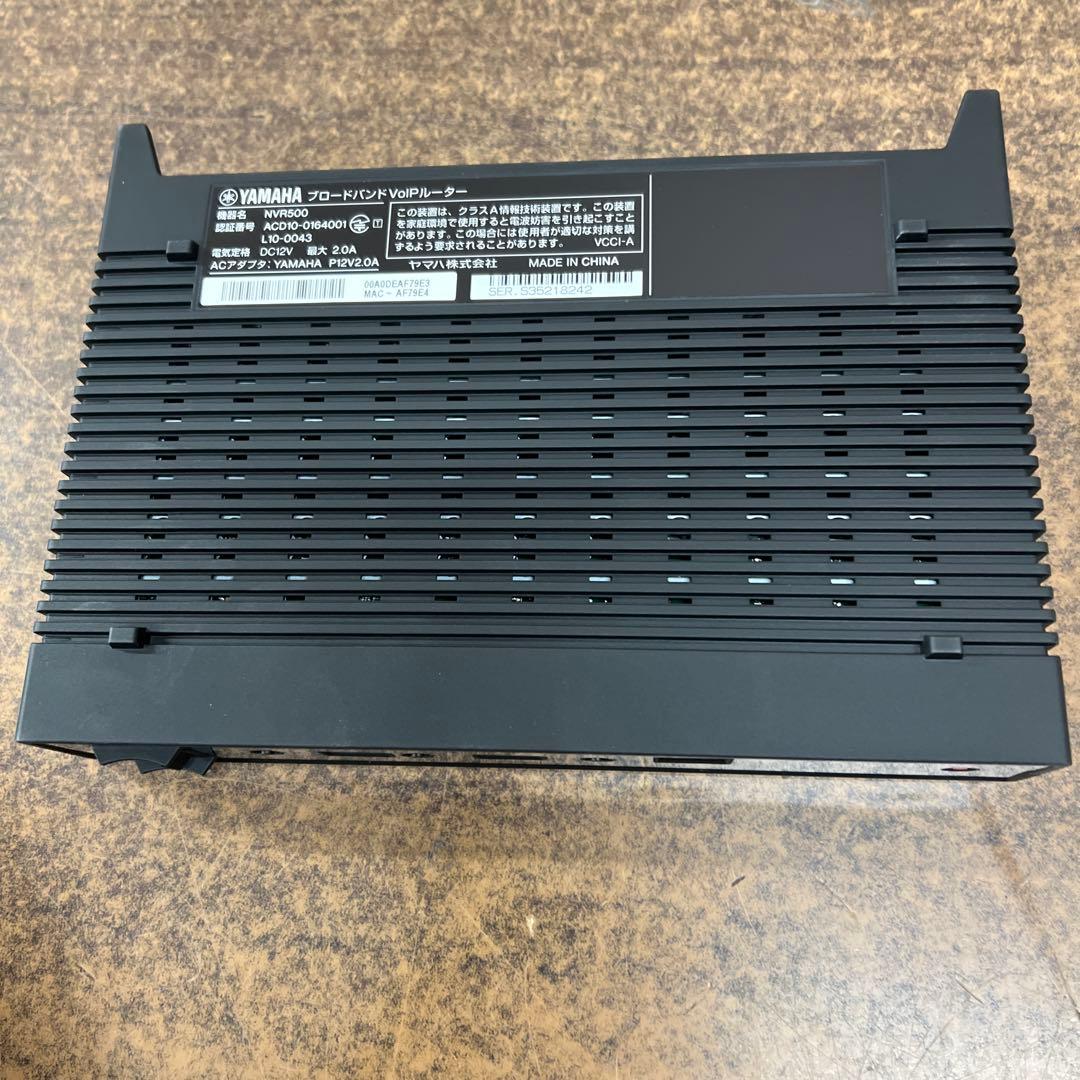 G2①【未使用品】 YAMAHA ブロードバンドVolP ルーター NVR500