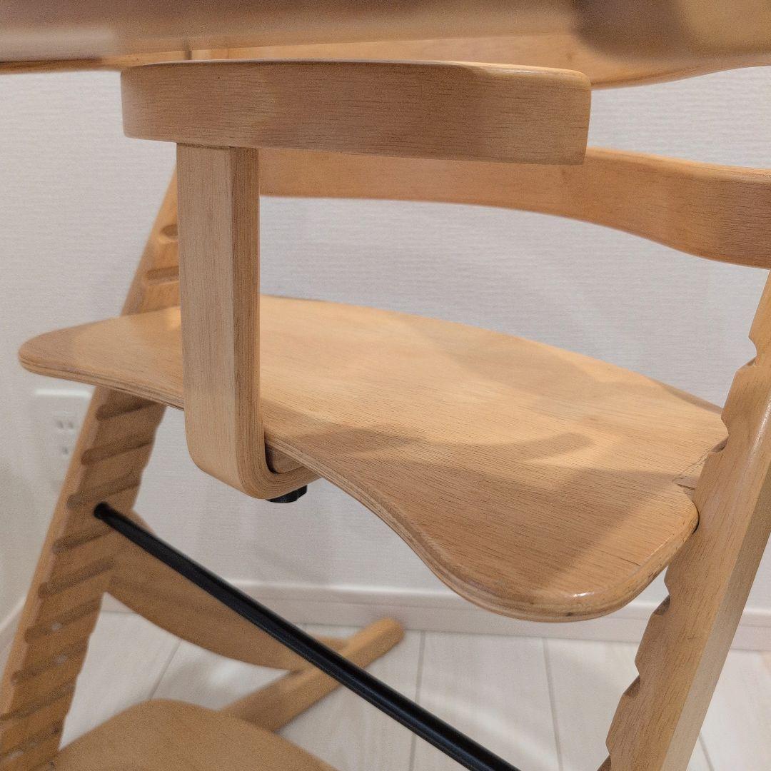 ぺ*ん様 【美品】大和屋　すくすくチェアイーエス　テーブル&ガード付き　ハイチェ