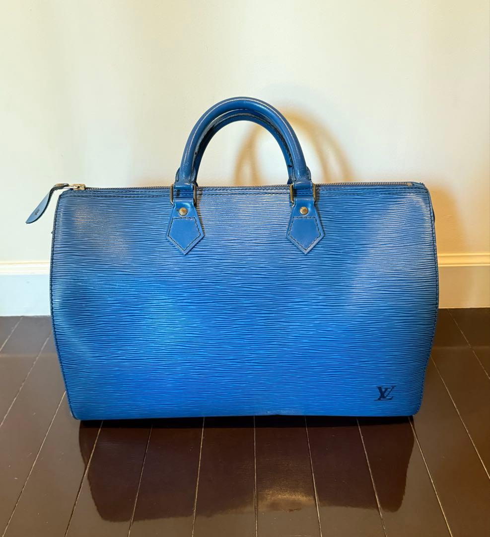 ルイヴィトン エピ ブルー スピーディー 35 ボストンバッグ