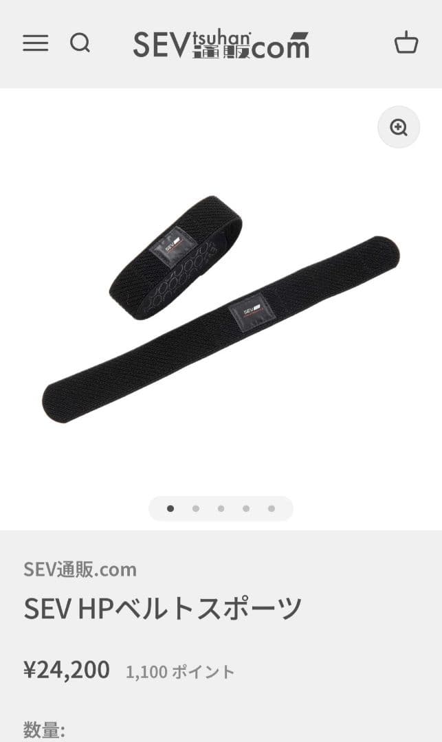 SEV HPベルトスポーツ 2個セット ブラック