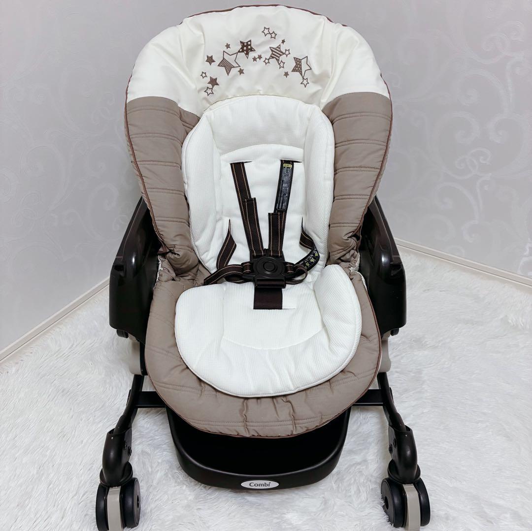 【良品】Combi コンビ ネムリラAT 新生児 自動 ハイローチェア