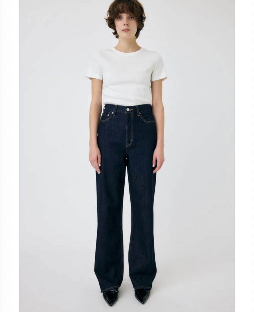 パンツ moussy HIGH WAIST STRAIGHT 25inch