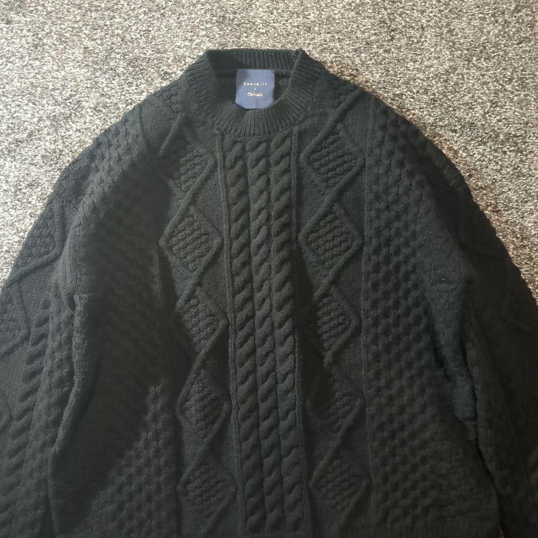 ユナヒカ yunahica　黒田知永子コラボ　アランニット定価49500円