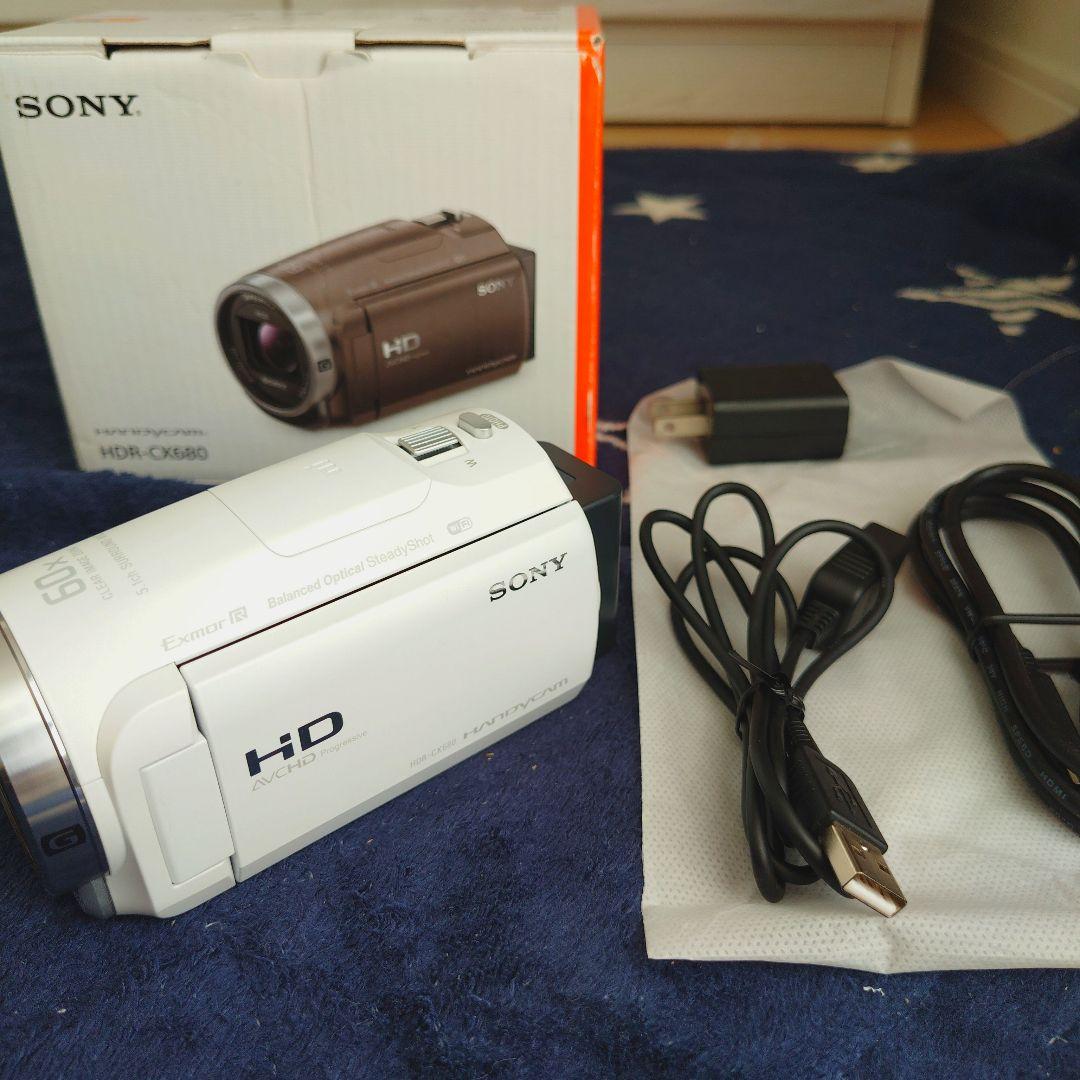 【美品】SONY ハンディカム CX680 ホワイト