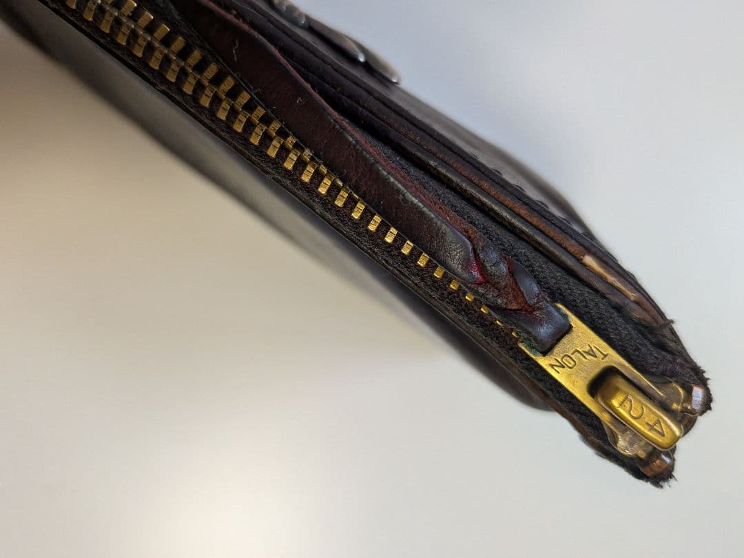 LARRY SMITH ダークブラウン小型財布 ラリースミス